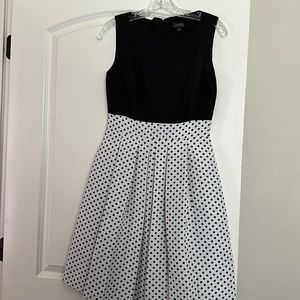 Black with polka dot bottom